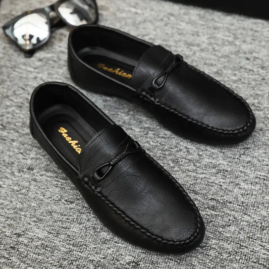 Mocassins Hommes "RelaxDrive" – Élégance Décontractée & Confort Estival